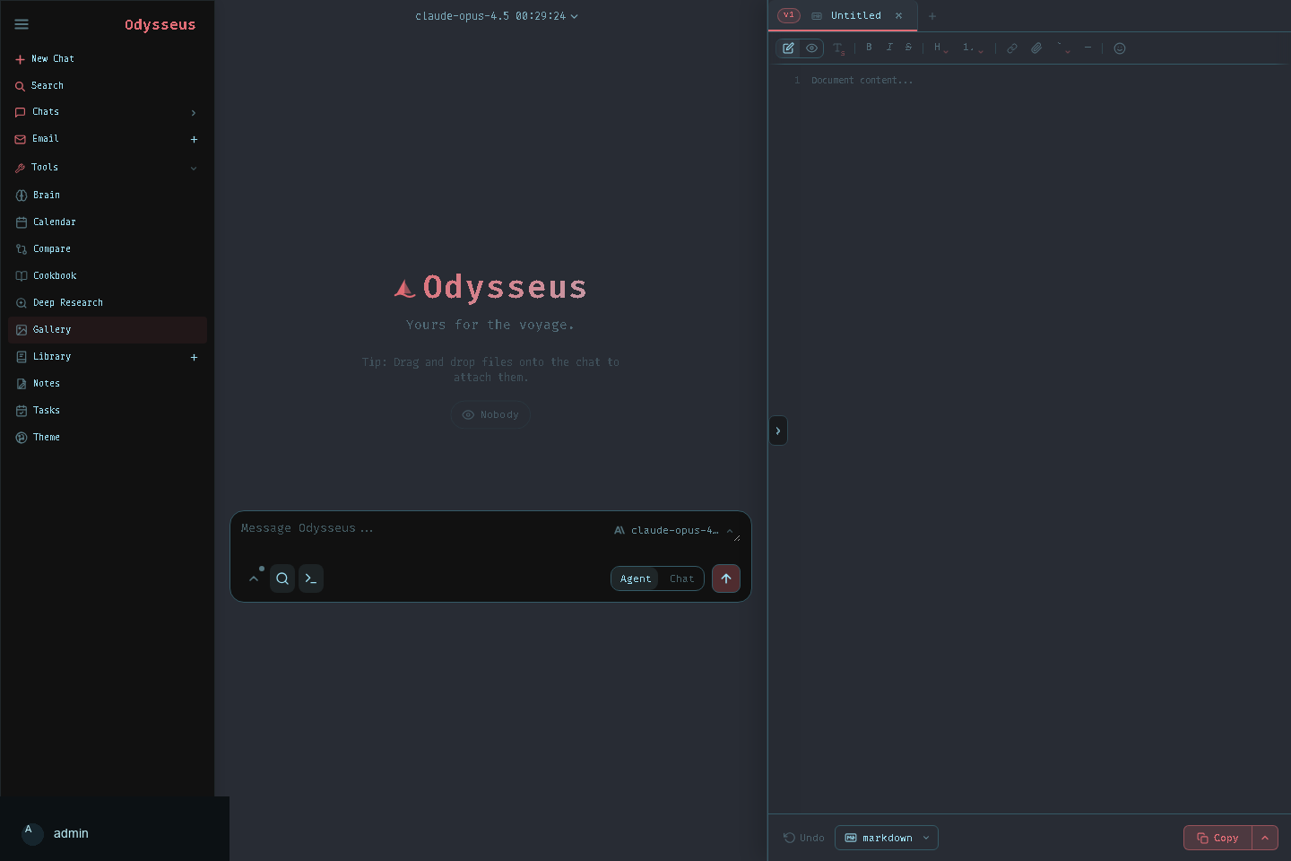 本地 Odysseus 新建文档截图