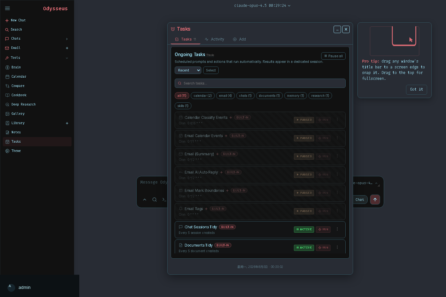 本地 Odysseus Tasks 截图